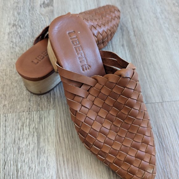 Liberté leather mules sz 8 - Picture 2 of 2